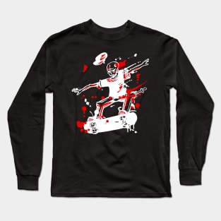 Skeleton skateboarding Long Sleeve T-Shirt